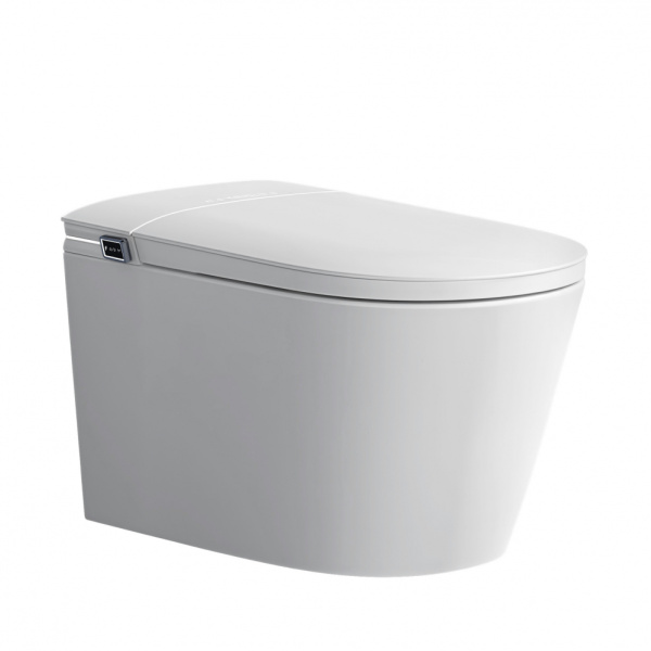Электронный унитаз-биде импульсный Abber Bequem AC1121S белый фото