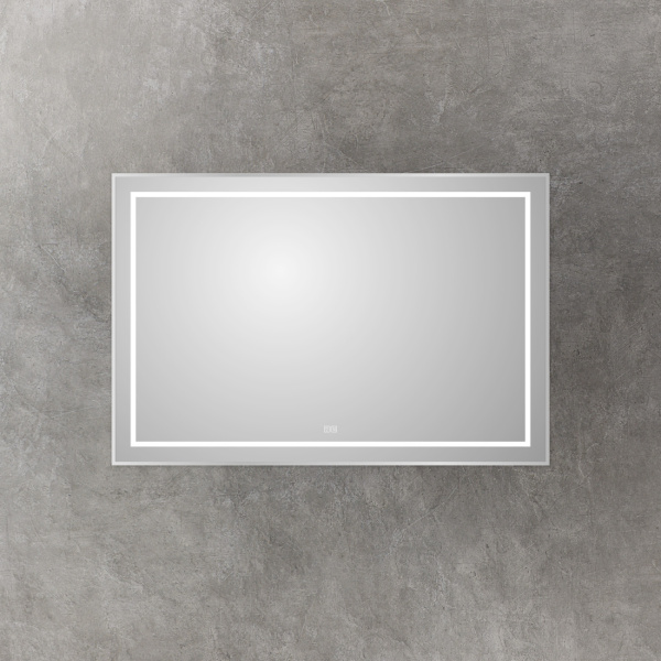 Зеркало с подсветкой, сенсорным выключателем и подогревом BelBagno SPC-KRAFT-1200-800-LED-TCH-WARM 120x80 сатин фото