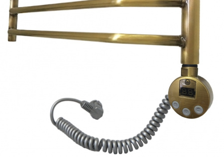 Полотенцесушитель электрический Domoterm Лаура П12 (500х985) (бронза) правый фото