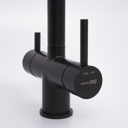Смеситель для кухни под фильтр WasserKRAFT A8367 черный матовый фото