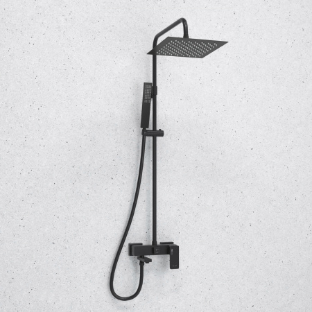 Душевая система (стойка) WasserKRAFT A277.255.218.BM черная матовая фото