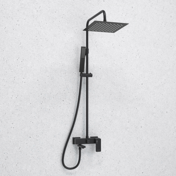 Душевая система (стойка) WasserKRAFT A277.255.218.BM черная матовая фото