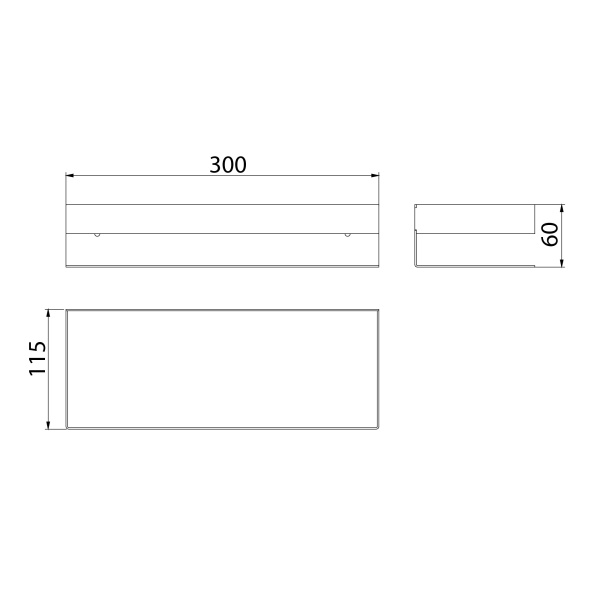Металлическая полка Lemark Shelf Line 9772050 фото