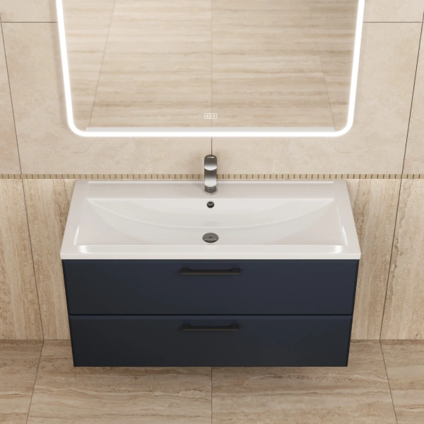 Тумба под раковину Uperwood Foster 100 TFosterNEW100b черная фото