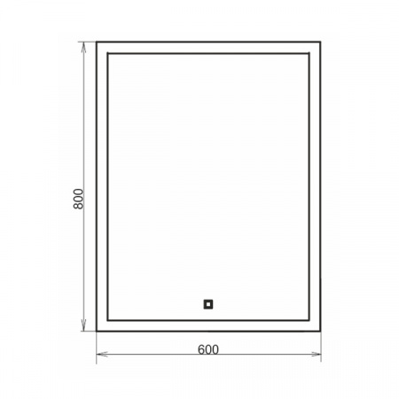 Зеркало Comforty Гиацинт 60 LED-подсветка, сенсор фото