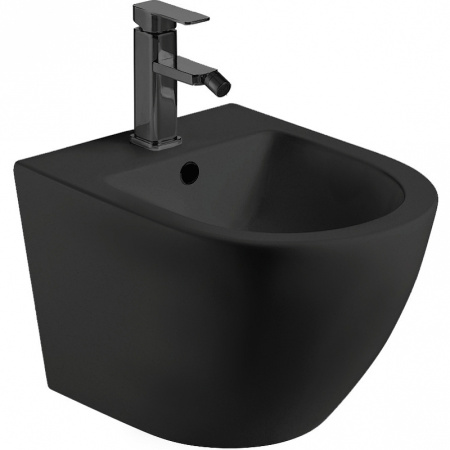 Биде подвесное CeramaLux NC 2197-1MB черное матовое фото