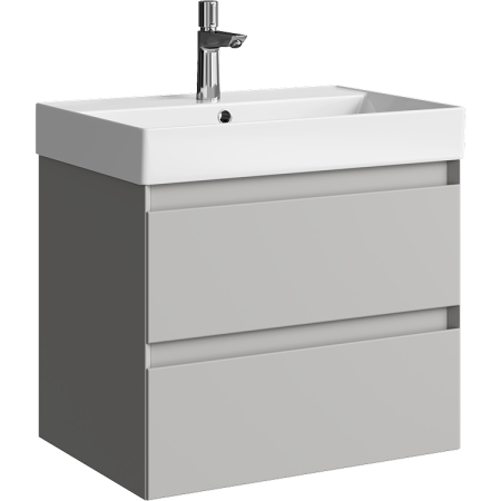 Тумба под раковину Aqwella Geometria 65 GE01652ST серый туман фото