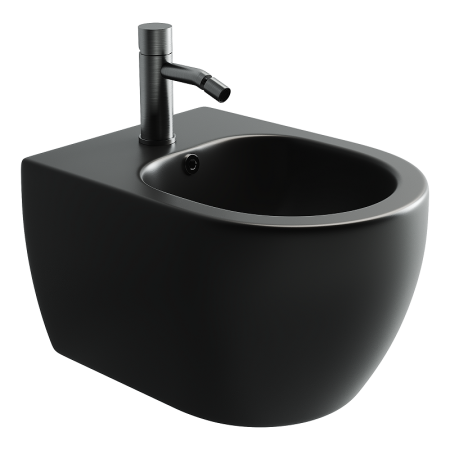 Биде подвесное Ceramica Nova Play CN3002MB черное матовое фото