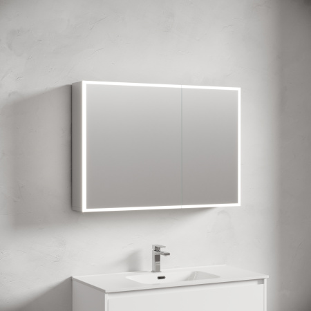 Зеркало-шкаф с подсветкой Sancos Evoke SC80100 100x70 фото