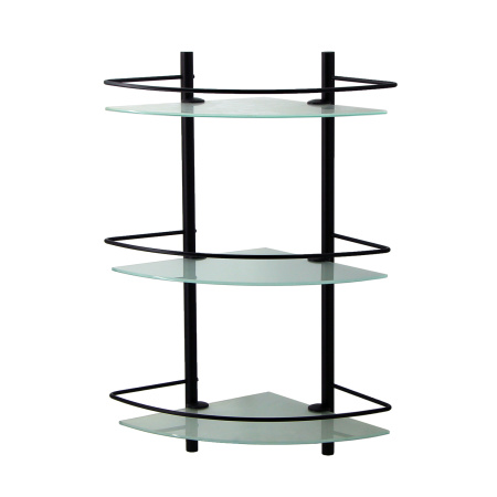 Тройная стеклянная полка WasserKRAFT K-3133BLACK фото