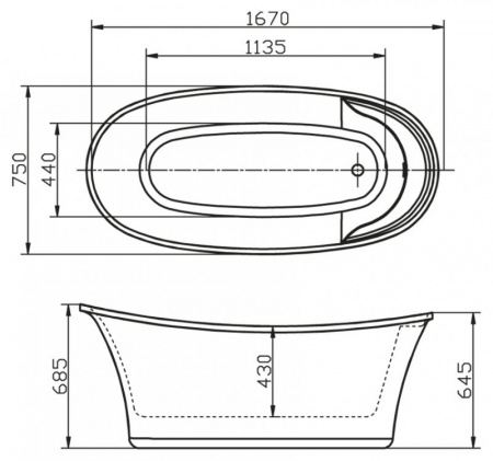 Акриловая ванна BelBagno BB302 фото