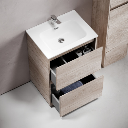 Тумба под раковину Sancos Libra Floor LB60FEG дуб галифакс натуральный фото