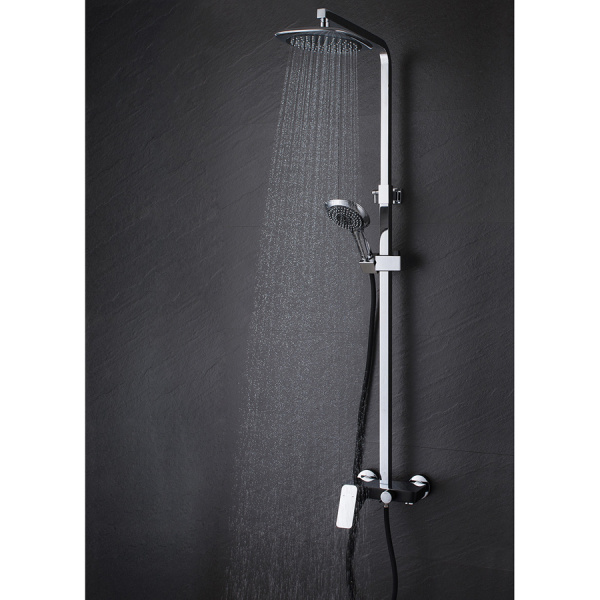 Душевая система (стойка) D&K Technische Berlin DA1433715A02 хром/черный фото