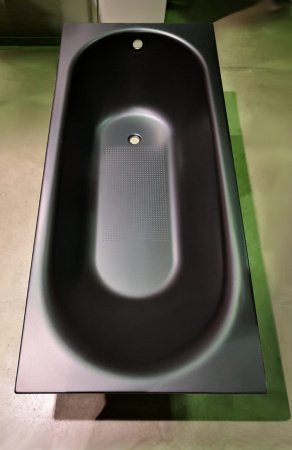 Стальная ванна Bette Comodo 1251-035 PLUS AR 180x80 черная матовая фото