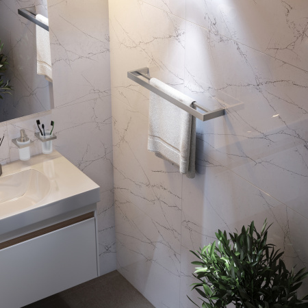 Полотенцедержатель двойной Timo Petruma 15256/13 Никель фото