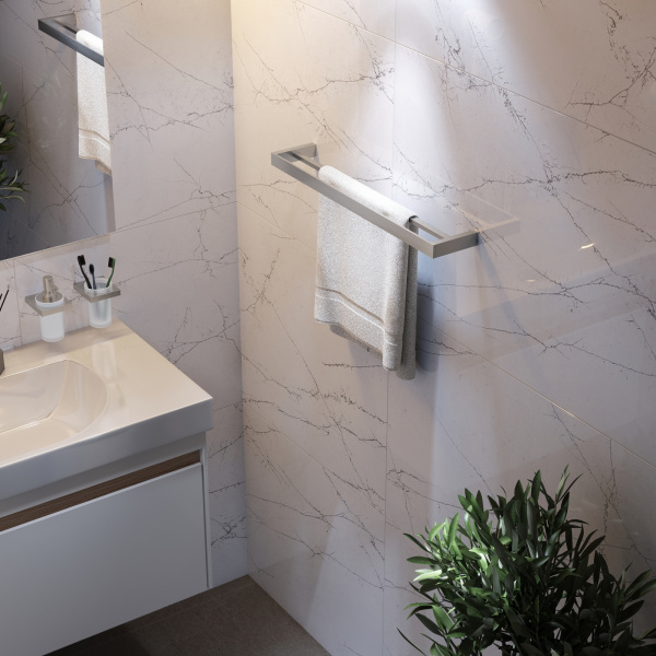 Полотенцедержатель двойной Timo Petruma 15256/13 Никель фото