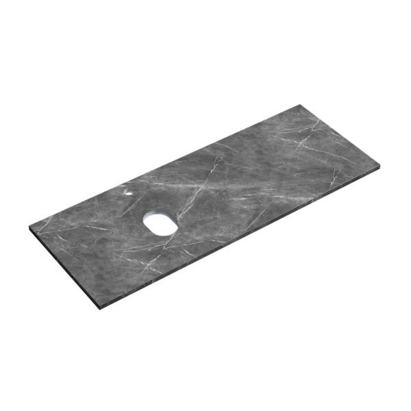 Столешница с отверстием под смеситель Sancos TT120A1XL 120 см, black sky фото