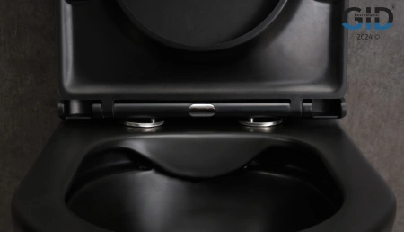 Унитаз напольный безободковый GID Tn2189Bm с сиденьем фото