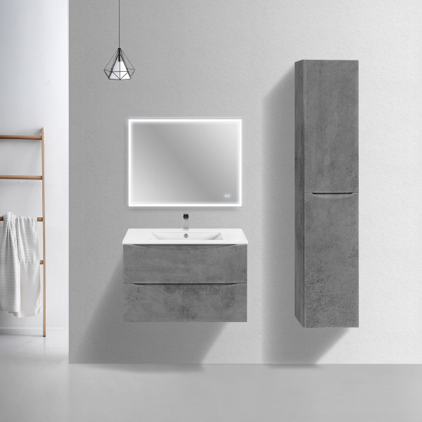 Тумба под раковину Vincea Mia Slim VMC-2MC800S1BT Beton 80 см фото