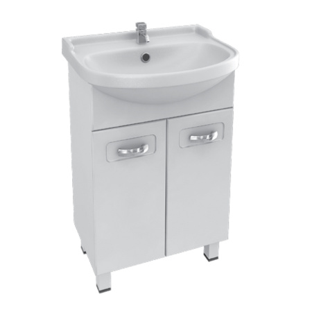 Тумба Bas Альта с раковиной Della 60 см фото