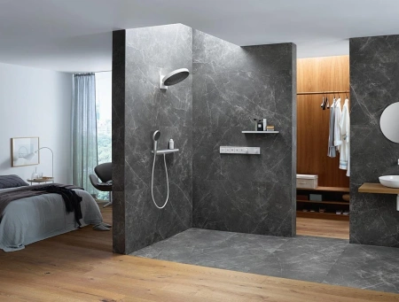Полка Hansgrohe Rainfinity 26844700 белая матовая фото
