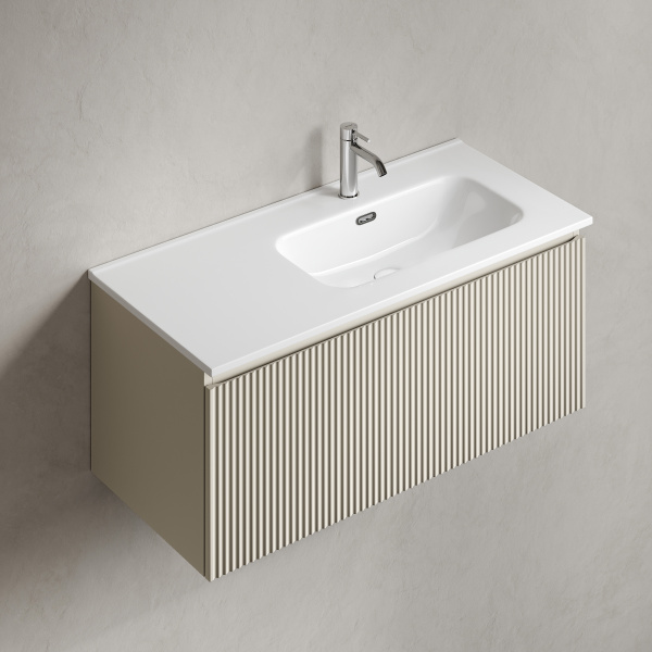 Тумба под раковину Sancos Snob R 1.0 SNR1.0100RCE Beige Soft фото