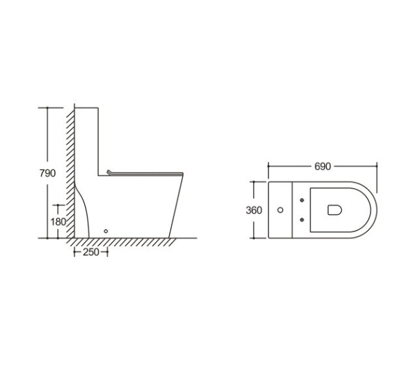 Унитаз напольный со смывом торнадо Grossman Classic GR-4487SQ с сиденьем фото