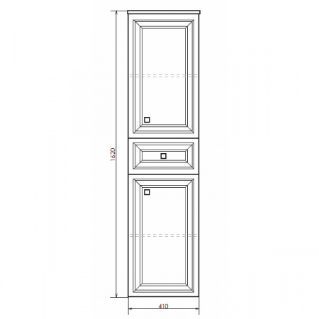 Пенал Comforty Феррара-40 белый глянец фото