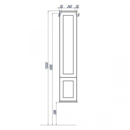 Шкаф-пенал Акватон Леон 1A186503LBPS0 фото