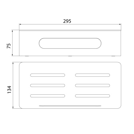 Металлическая полка Lemark Shelf Line 9772044 фото