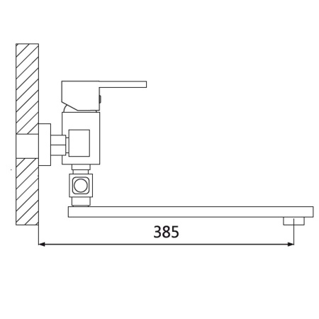 Смеситель для ванны с душем Oute T17 T1723 фото