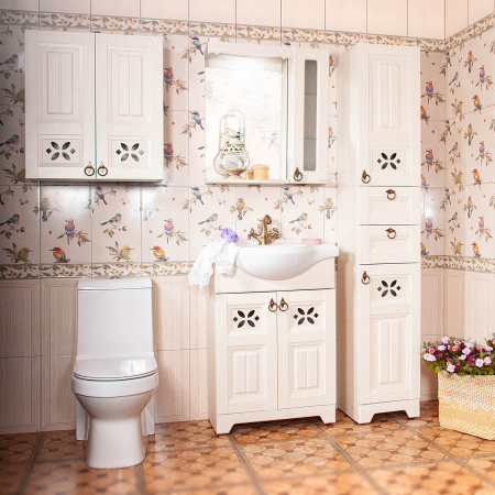 Зеркало со шкафчиком Бриклаер Кантри 65 фото