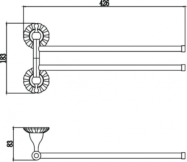 Полотенцедержатель Savol 89C S-08902C фото