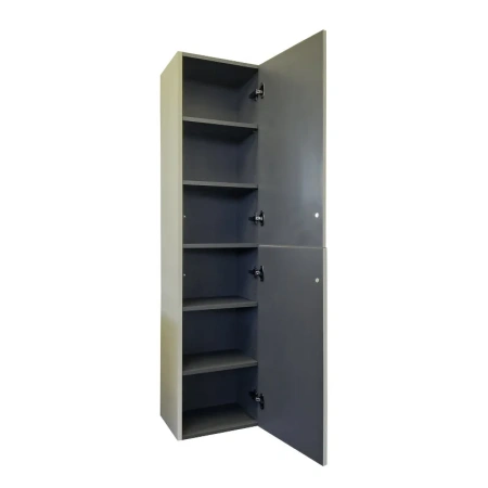 Шкаф-пенал Comfortу Мадрид 00-00017855CF серый шелк фото