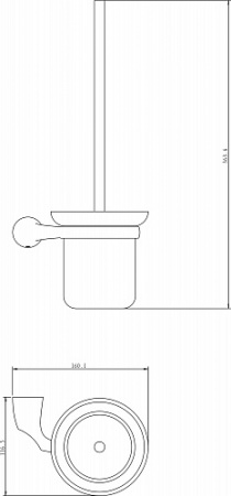 Ершик для унитаза Rush Devon DE75710 фото