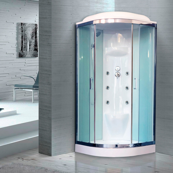 Душевая кабина Royal Bath НК RB90HK7-WT-CH 90x90 фото