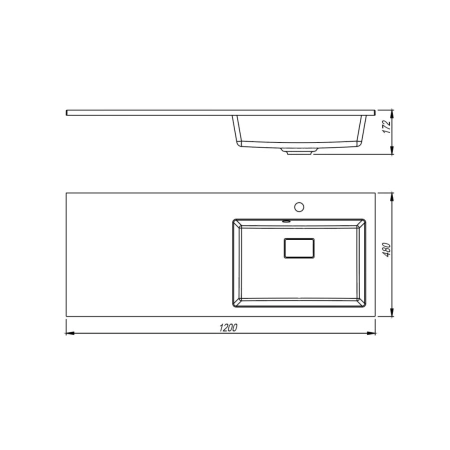 Раковина над стиральной машиной Uperwood Cosmos 120 291020412 фото