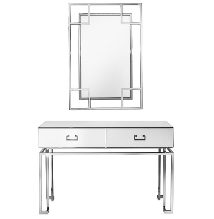 Зеркало в металлической раме Art-Zerkalo Hi-Tech MD1111ST 74x107 фото