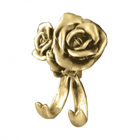 Крючок для ванной двойной Art&Max Rose AM-B-0912-Do золото фото