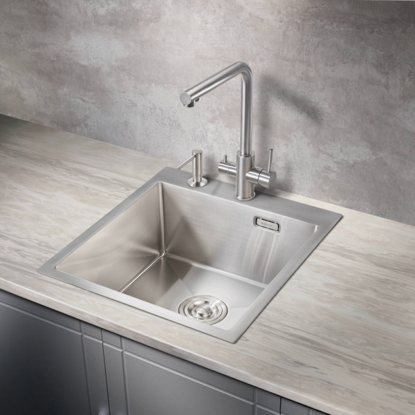 Мойка для кухни из нержавеющей стали Milacio Denia 46 MC.77470 46x51 нержавеющая сталь фото