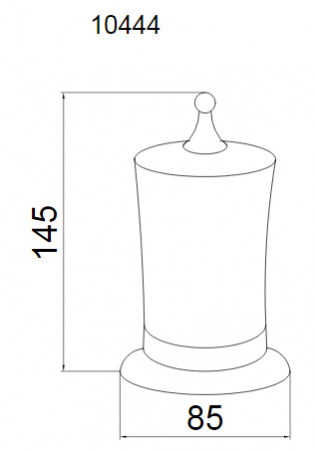 Стакан для ватных дисков Boheme Brillante 10444 фото