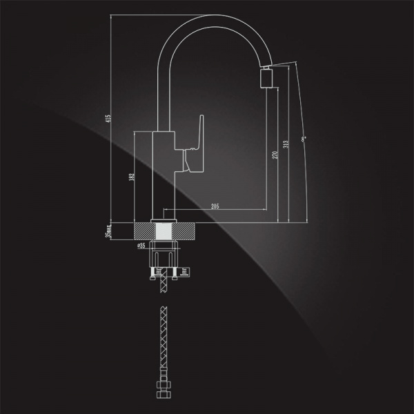 Смеситель для кухни Elghansa Kitchen 56B1498 фото