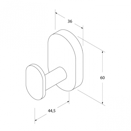 Крючок для ванной одинарный Iddis Mirro Plus MRPSB10i41 фото