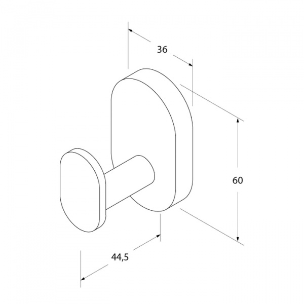 Крючок для ванной одинарный Iddis Mirro Plus MRPSB10i41 фото