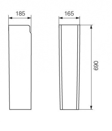 Пьедестал для раковины Cersanit Carina S-PO-CAR50/55/60-w фото