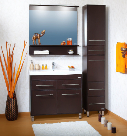 Тумба с раковиной Бриклаер Чили 90 венге фото