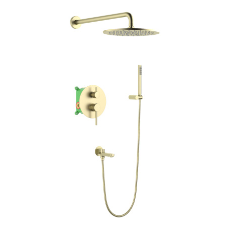 Душевая система скрытого монтажа Timo Saona SX-2379/17SM матовое золото фото
