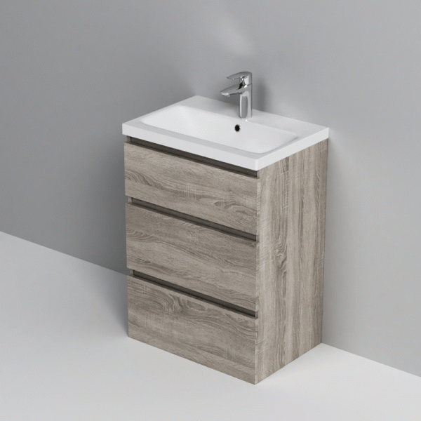 Тумба под раковину напольная AM.PM Gem S M91FSX0602OF светлый дуб 60 см фото