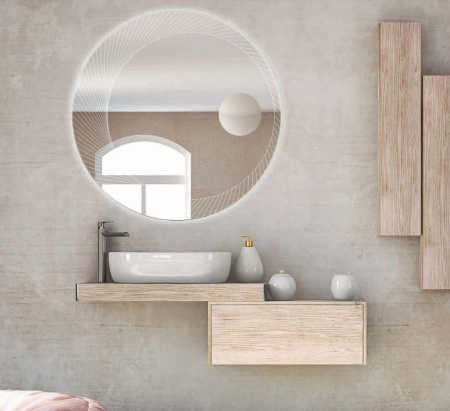 Зеркало с увеличительным зеркалом и подсветкой Cezares 45011 100x100 фото