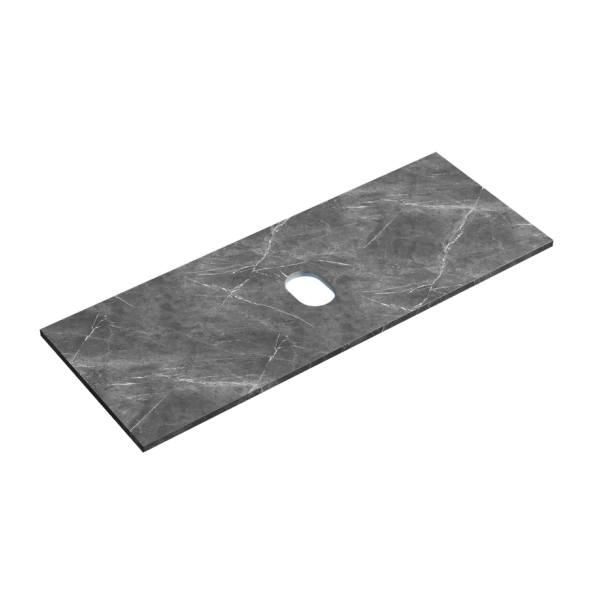 Столешница без отверстия под смеситель Sancos TT120A1 120 см, black sky фото